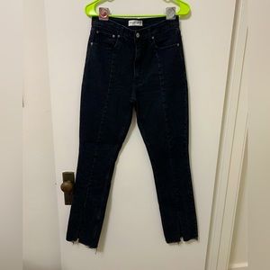 Abercrombie and Fitch black straight leg flared jeans